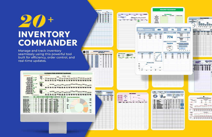 20+  Inventory Commander Template Bundle in Excel, Google Sheets to Download
