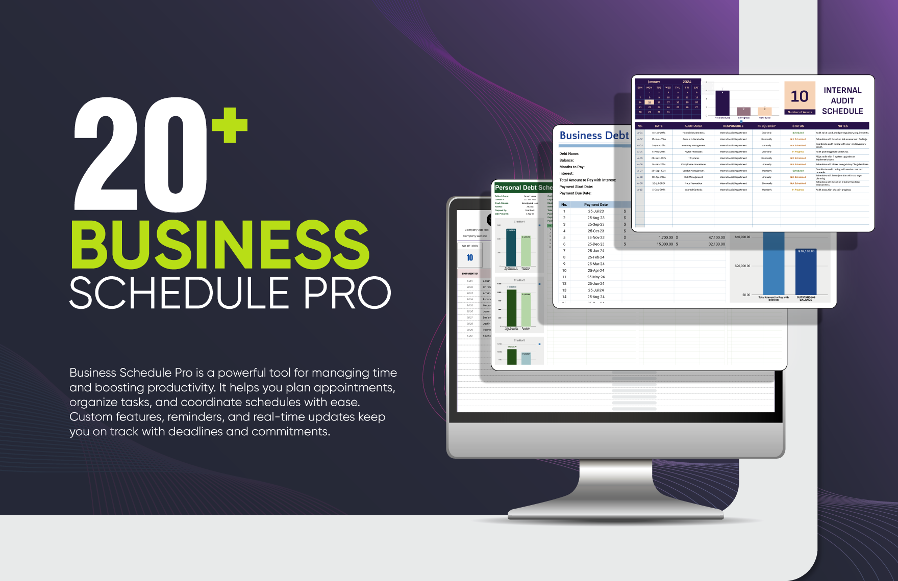 20+ Business Schedule Pro Template Bundle in Excel, Google Sheets to Download