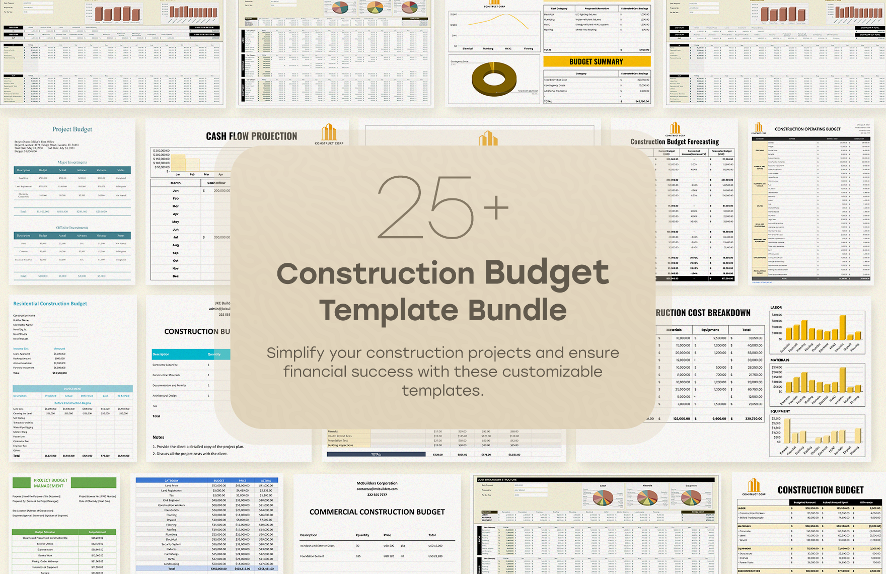 25+ Construction Budget Template Bundle in Google Sheets, Google Docs, Excel to Download