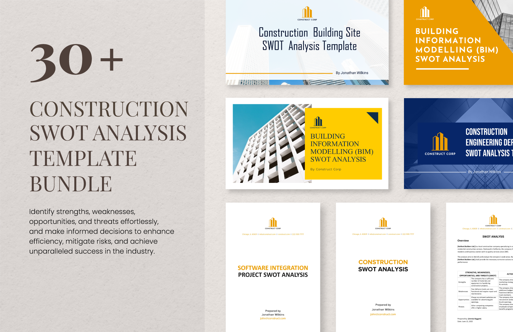 30+ Construction SWOT Analysis Template Bundle in PowerPoint, Word - Download | Template.net 30+ Construction SWOT Analysis Template Bundle in PowerPoint, Word - Download | Template.net