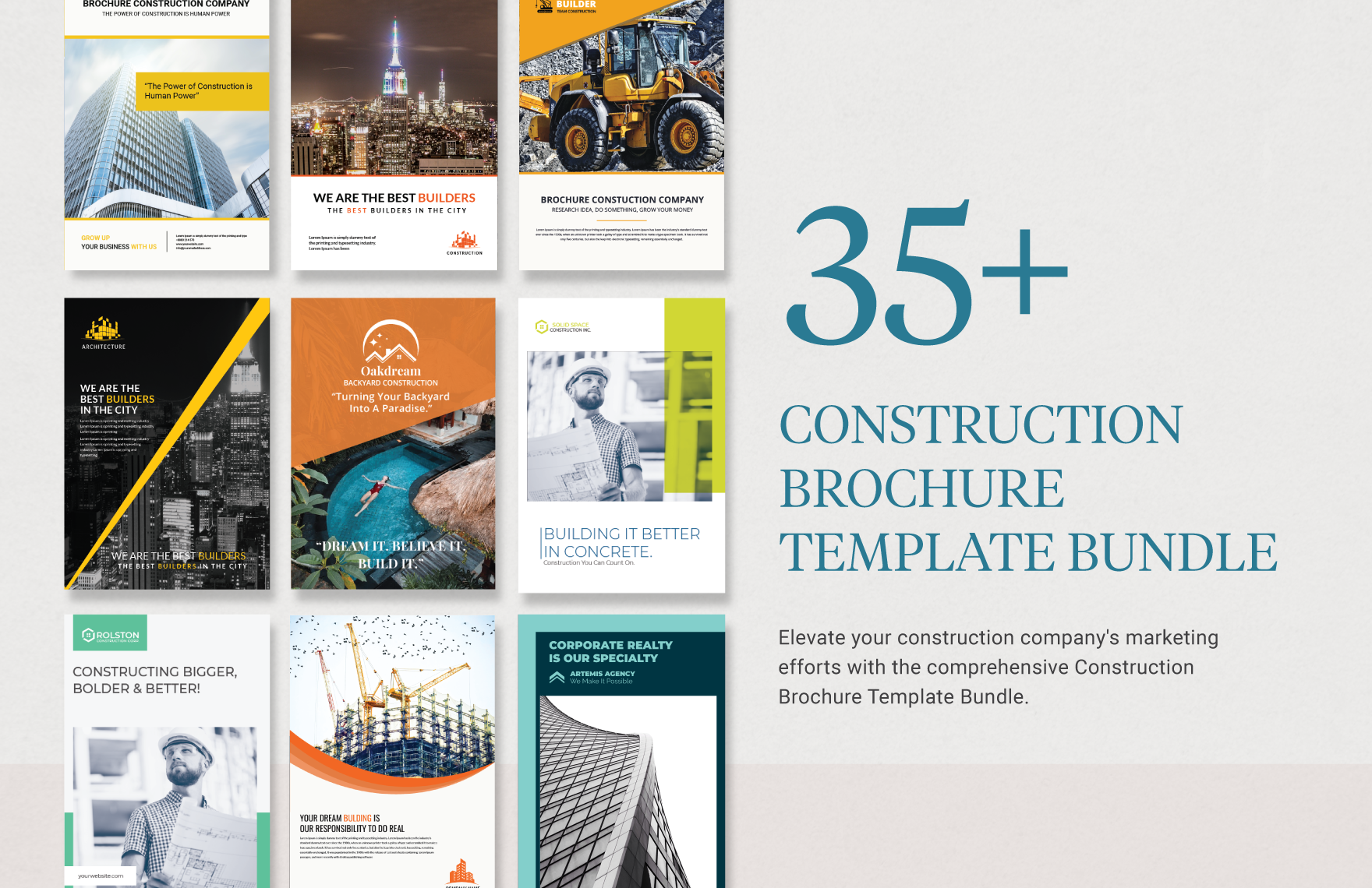 35+ Construction Brochure Template Bundle in Word, Publisher, Pages, InDesign, Illustrator, Google Docs - Download | Template.net