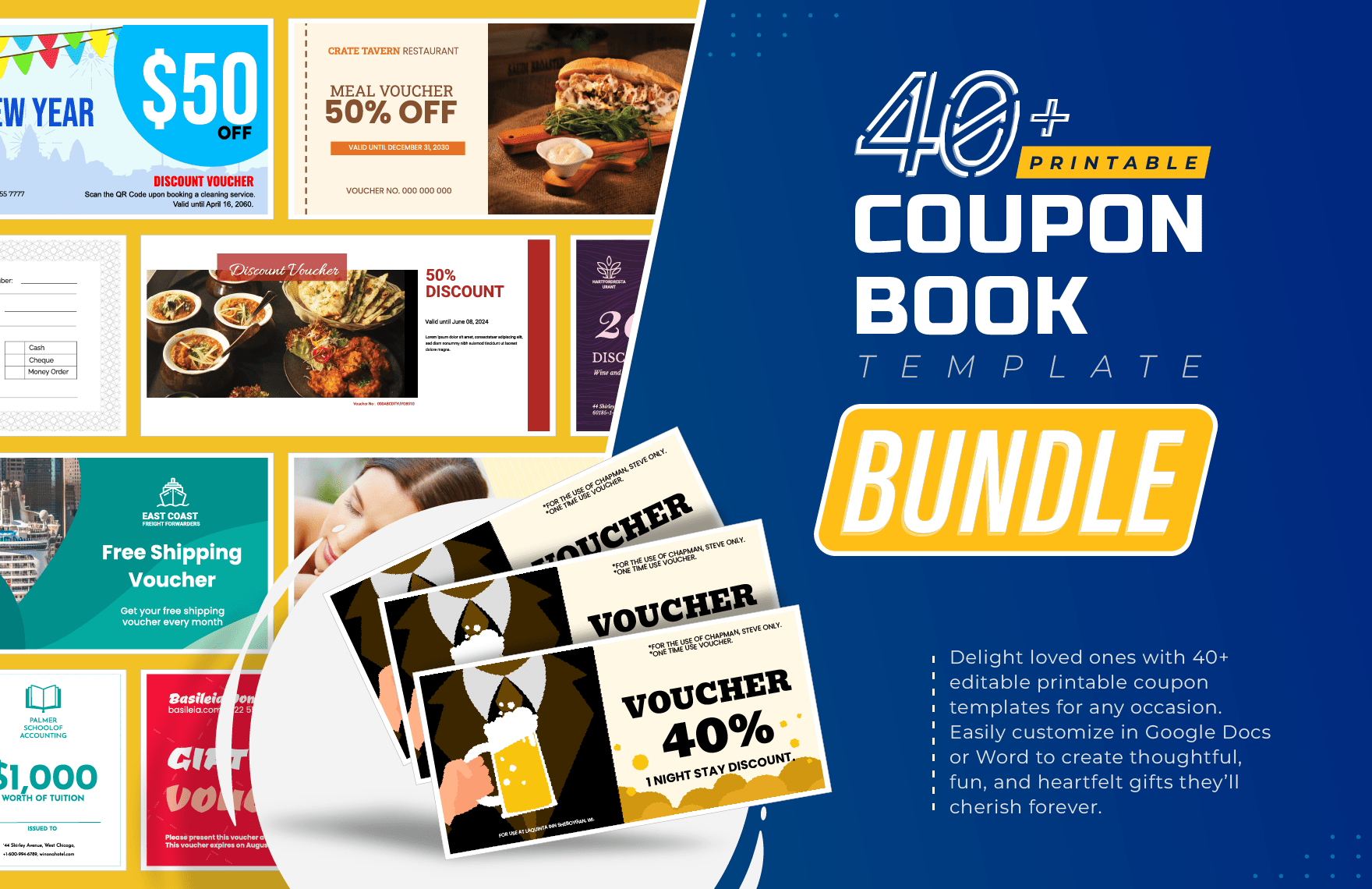40+ Printable Coupon Book Template Bundle in Word, Google Docs to Download
