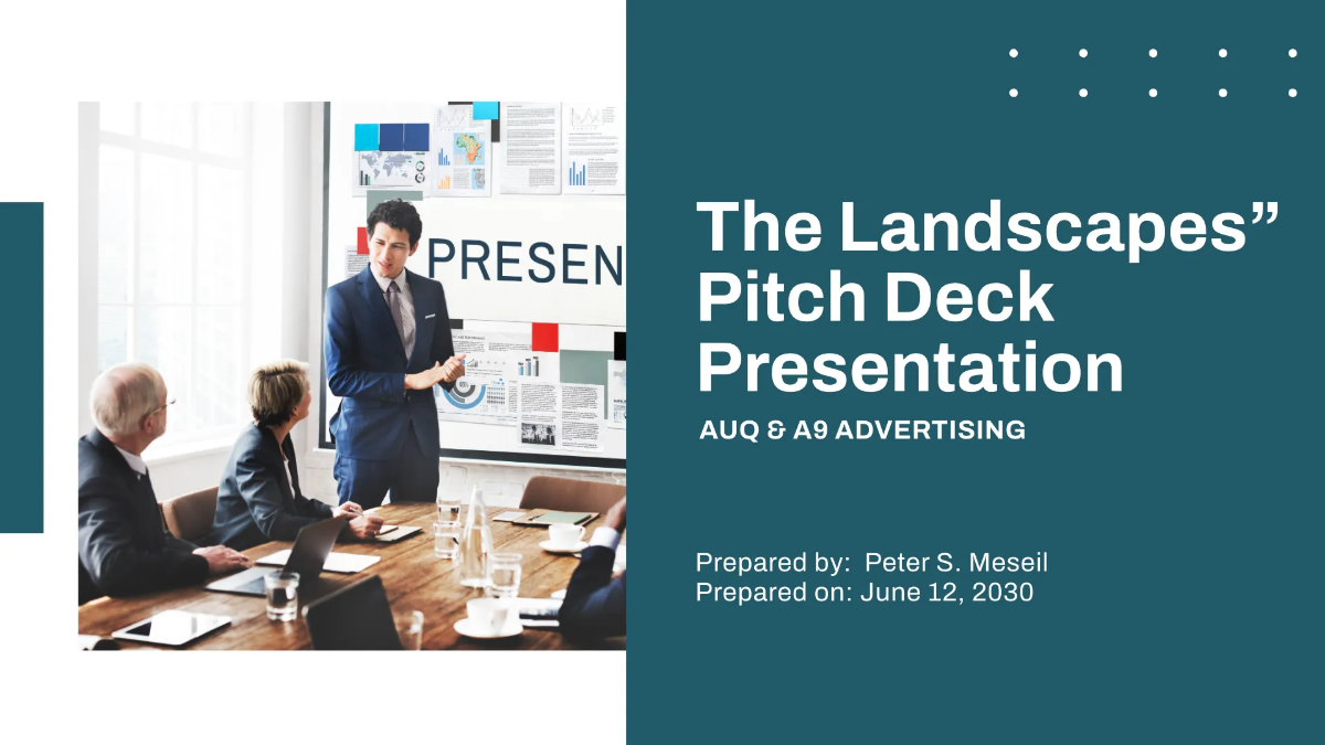 Advertising Agency Pitch Deck Presentation Template