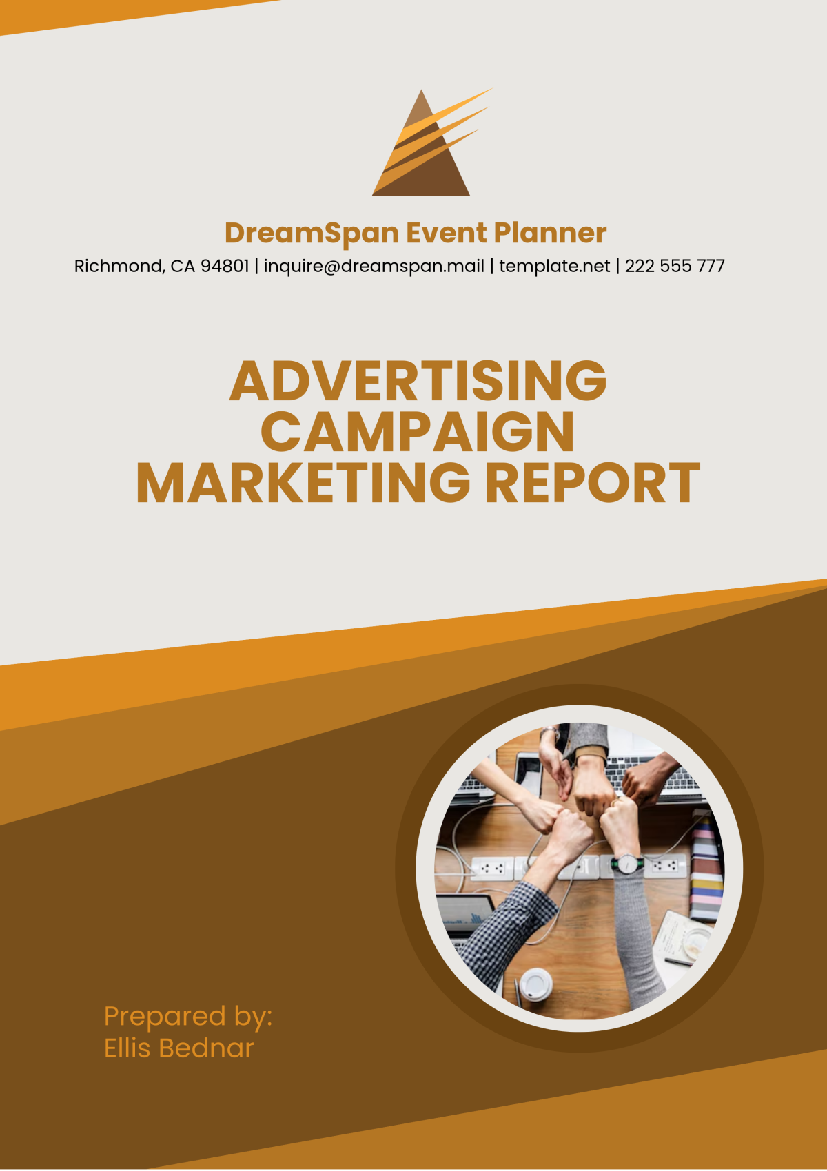 Advertising Campaign Marketing Report Template
