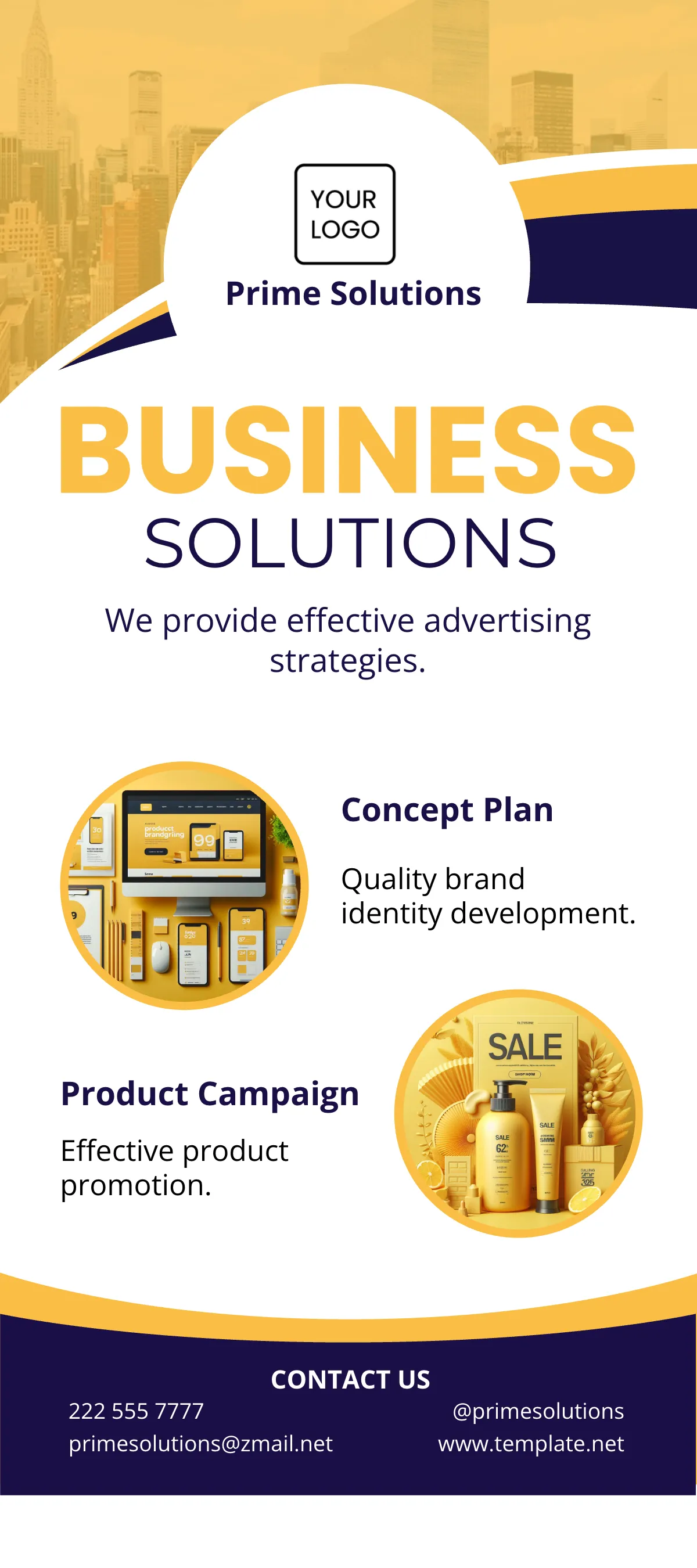 Advertising Promotion DL Card Template