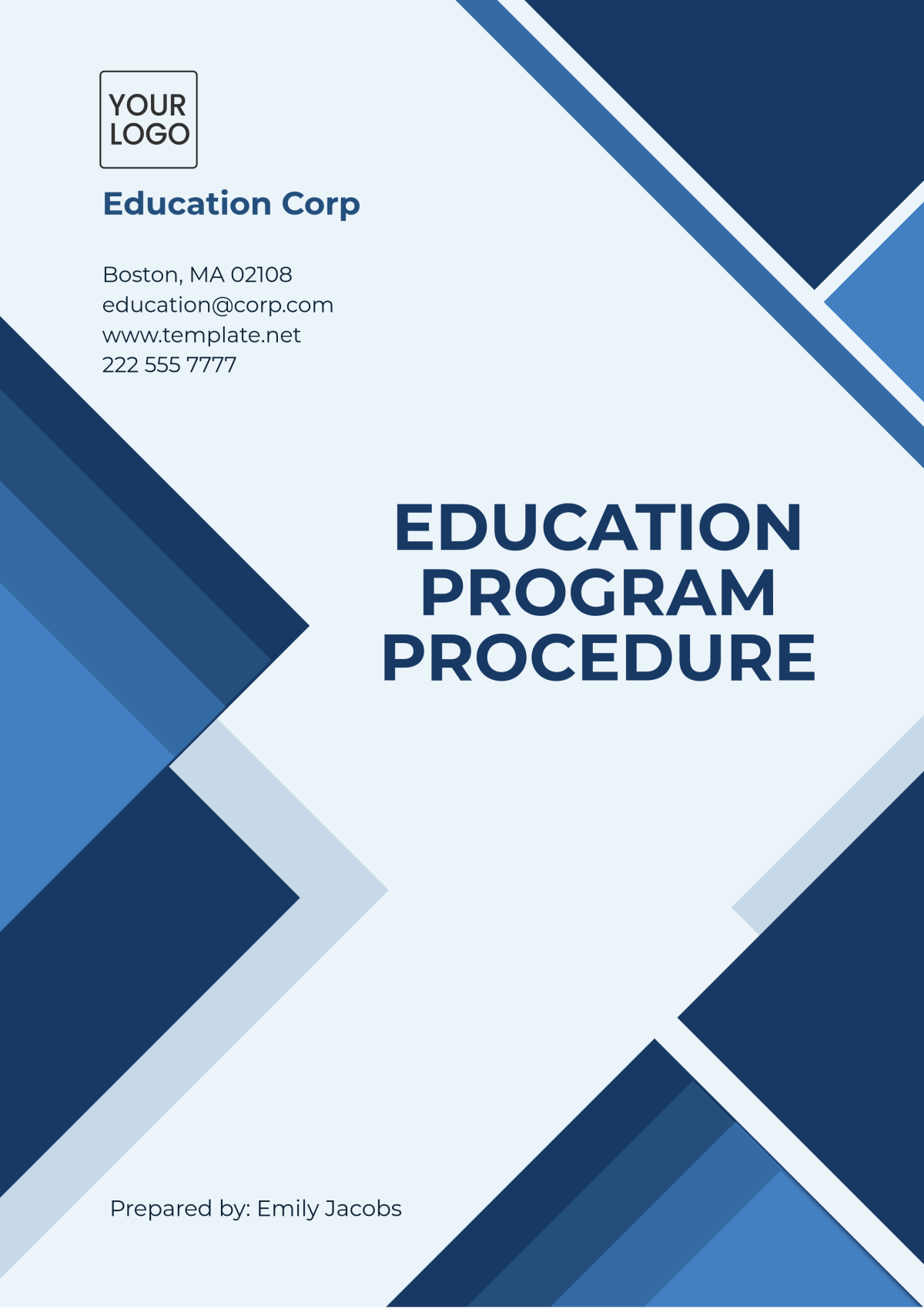 Education Program Procedure Template