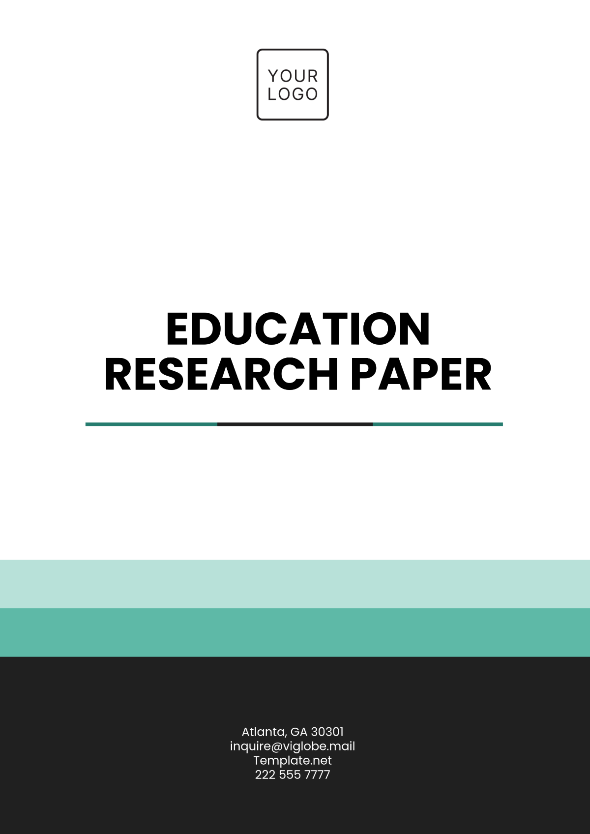 Education Research Paper Template