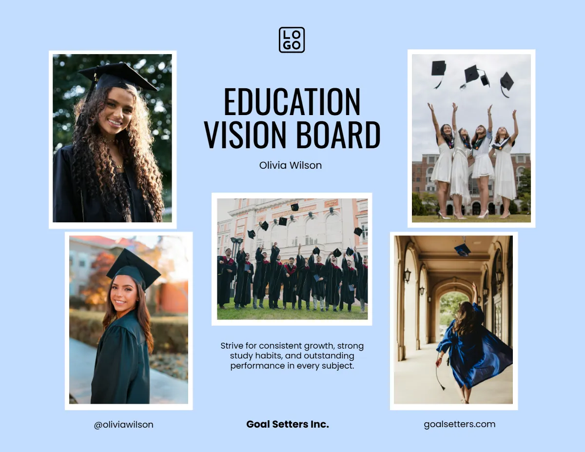 Education Vision Board Template