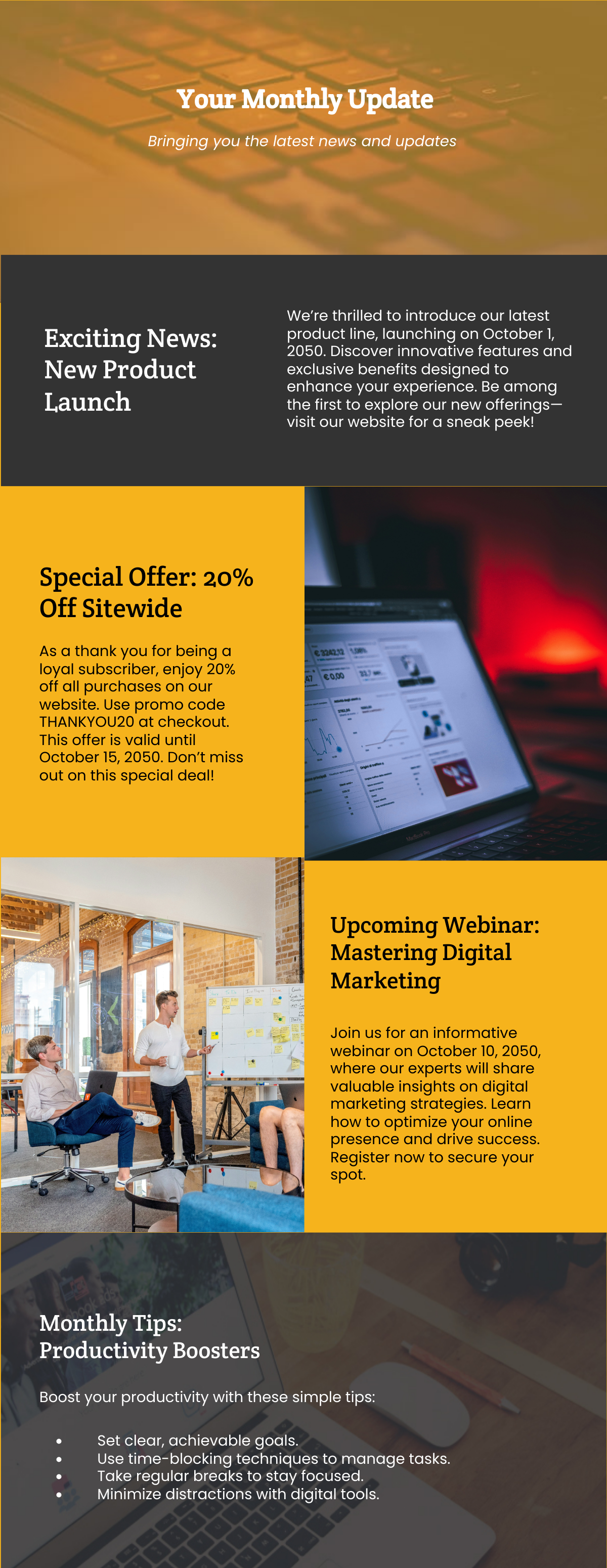 Email Newsletter Template