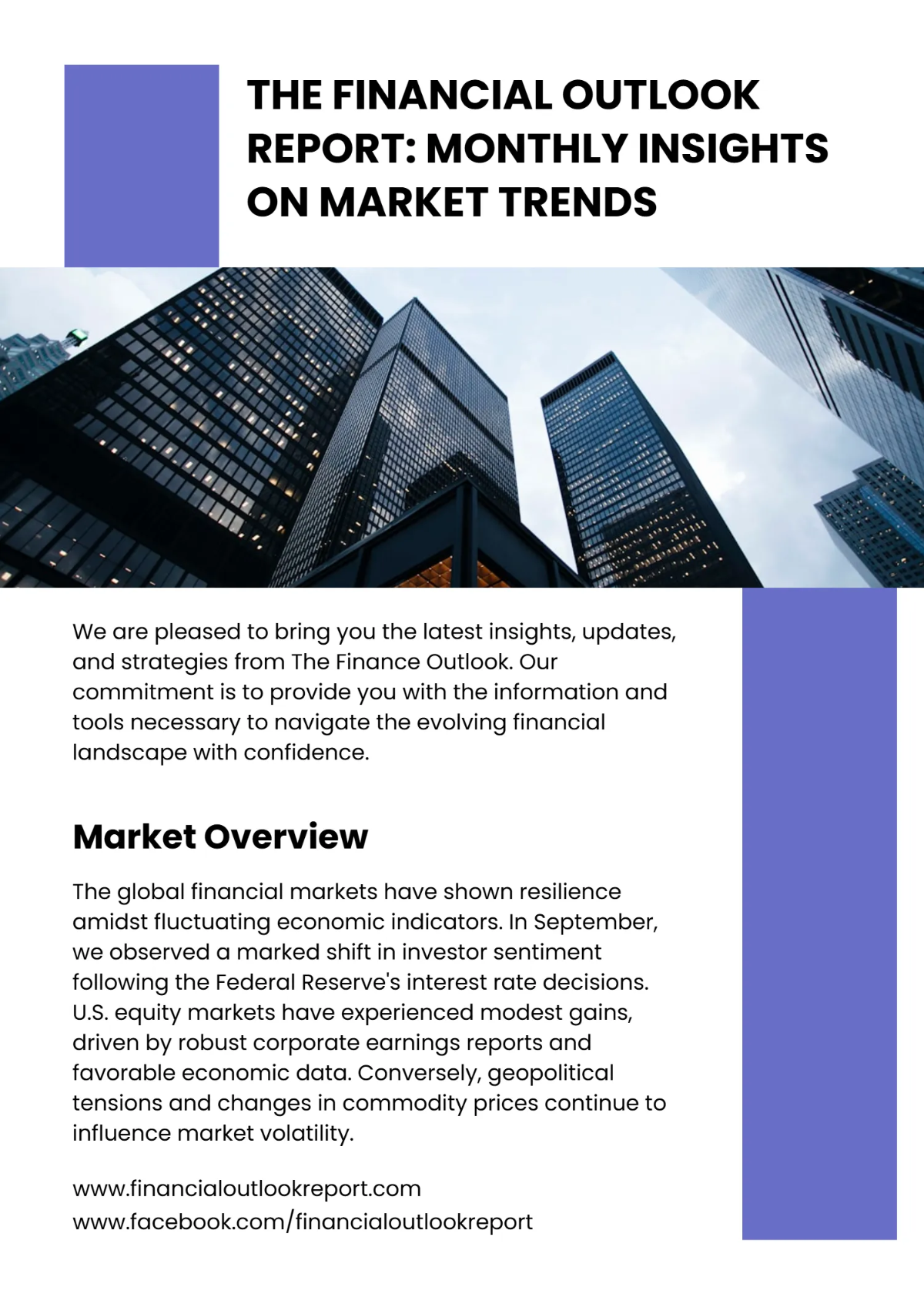 Finance Newsletter Template