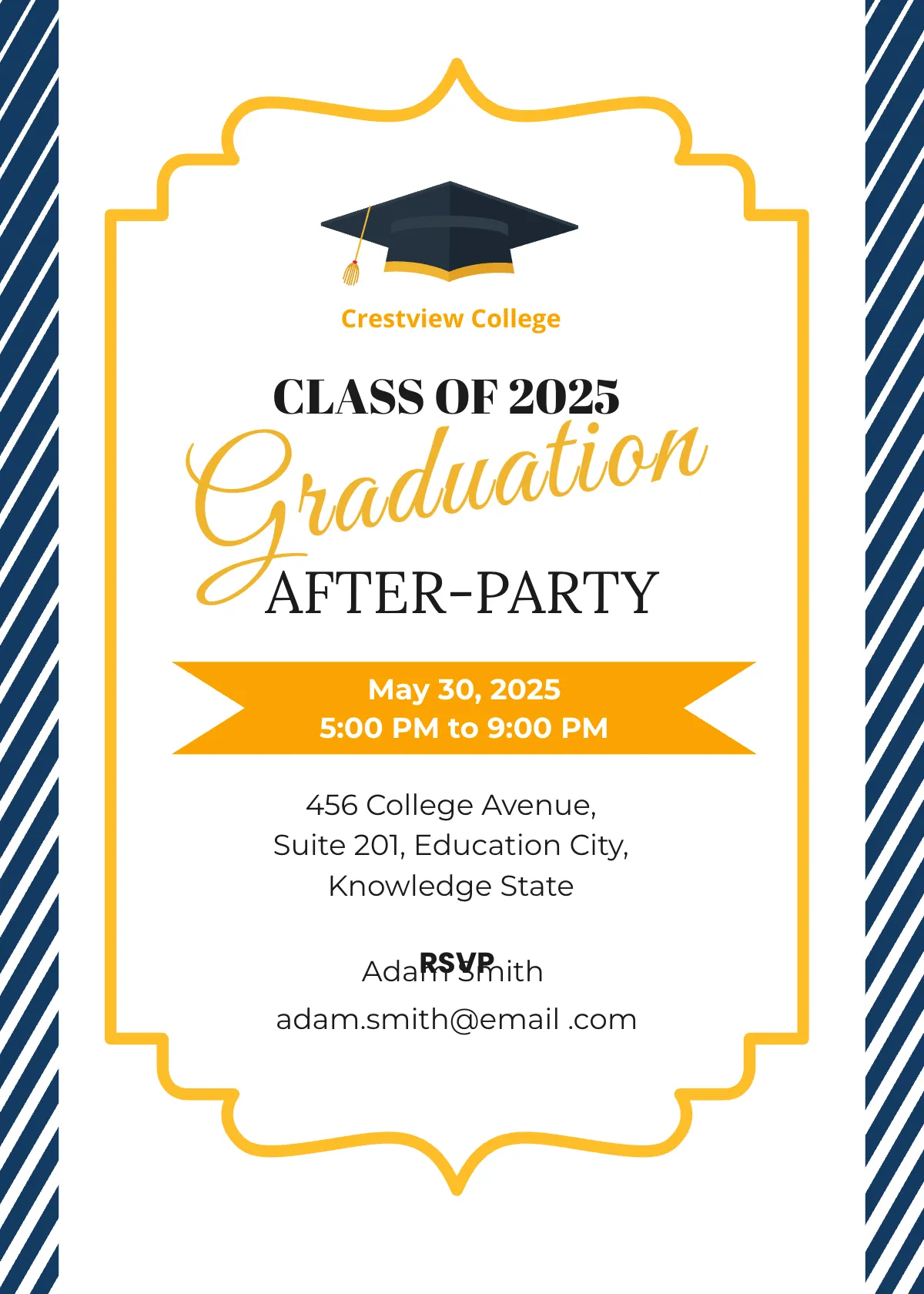 Graduation Party Invitation Template
