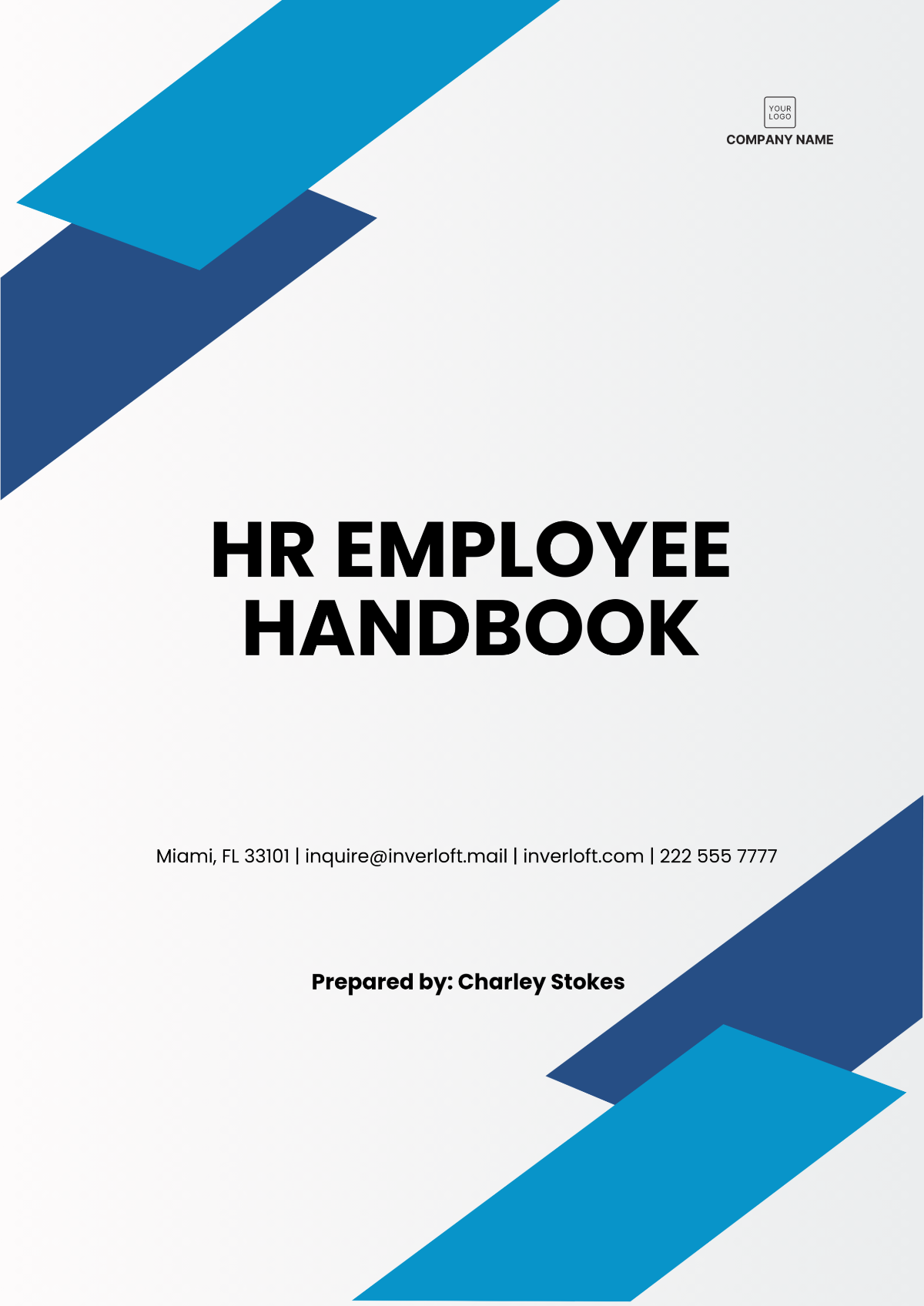 HR Employee Handbook Template