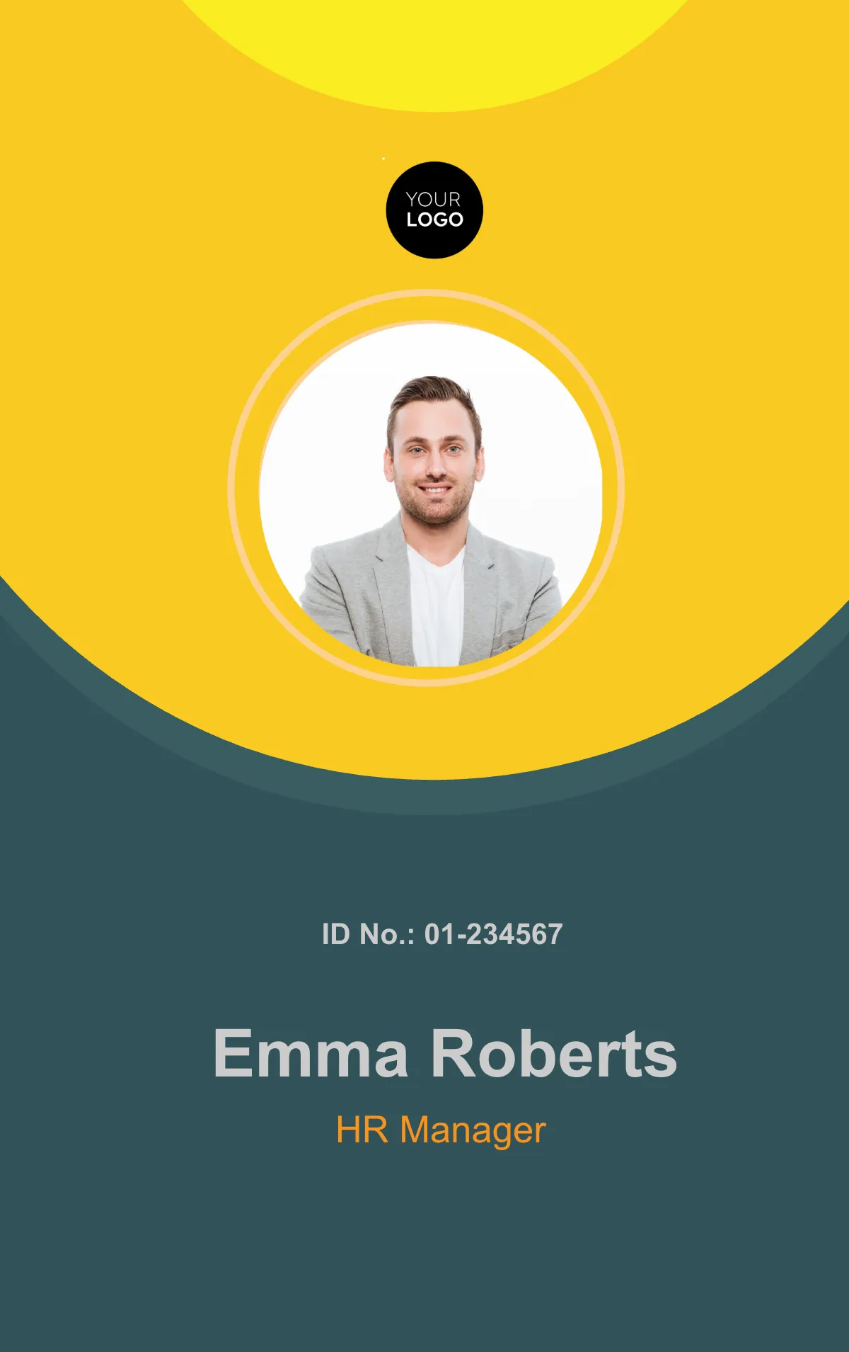 HR Manager ID Card Template