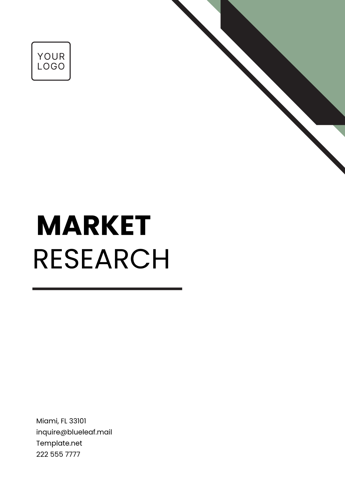 Market Research Template