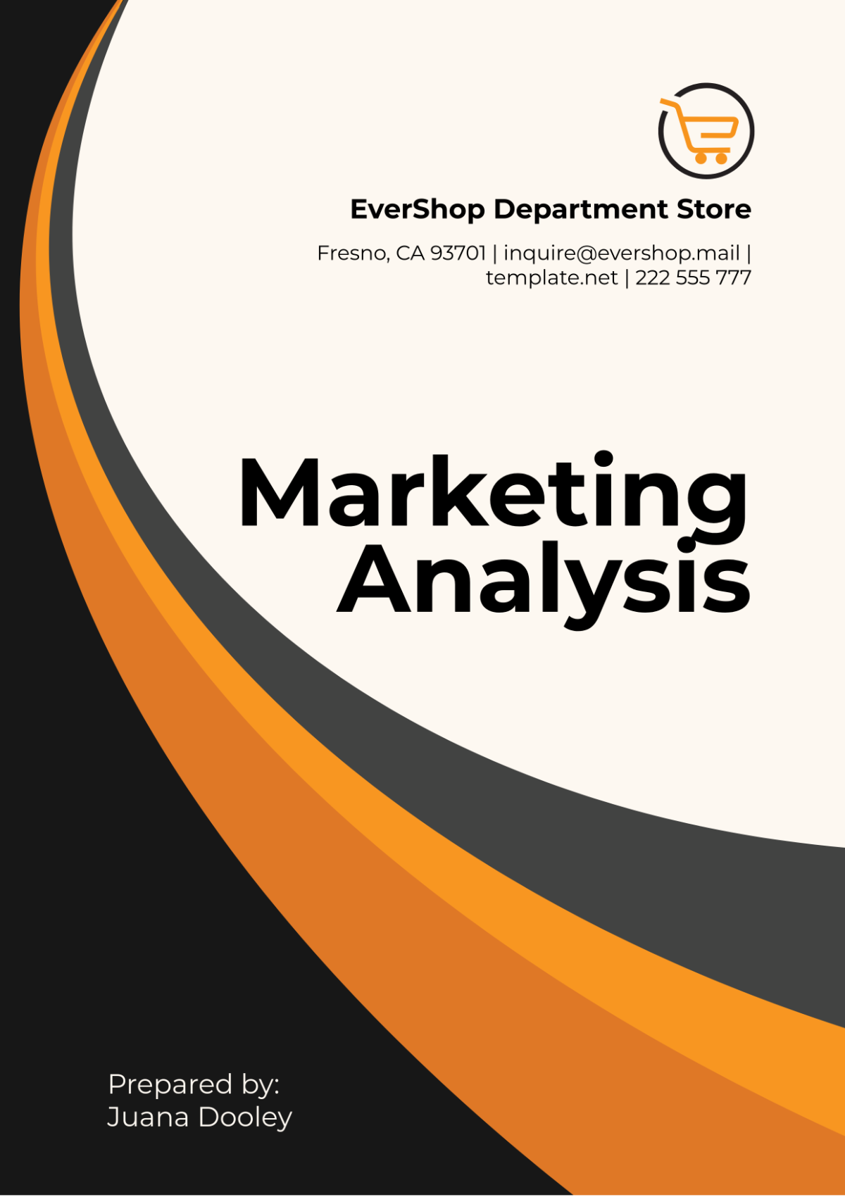 Marketing Analysis Format Template