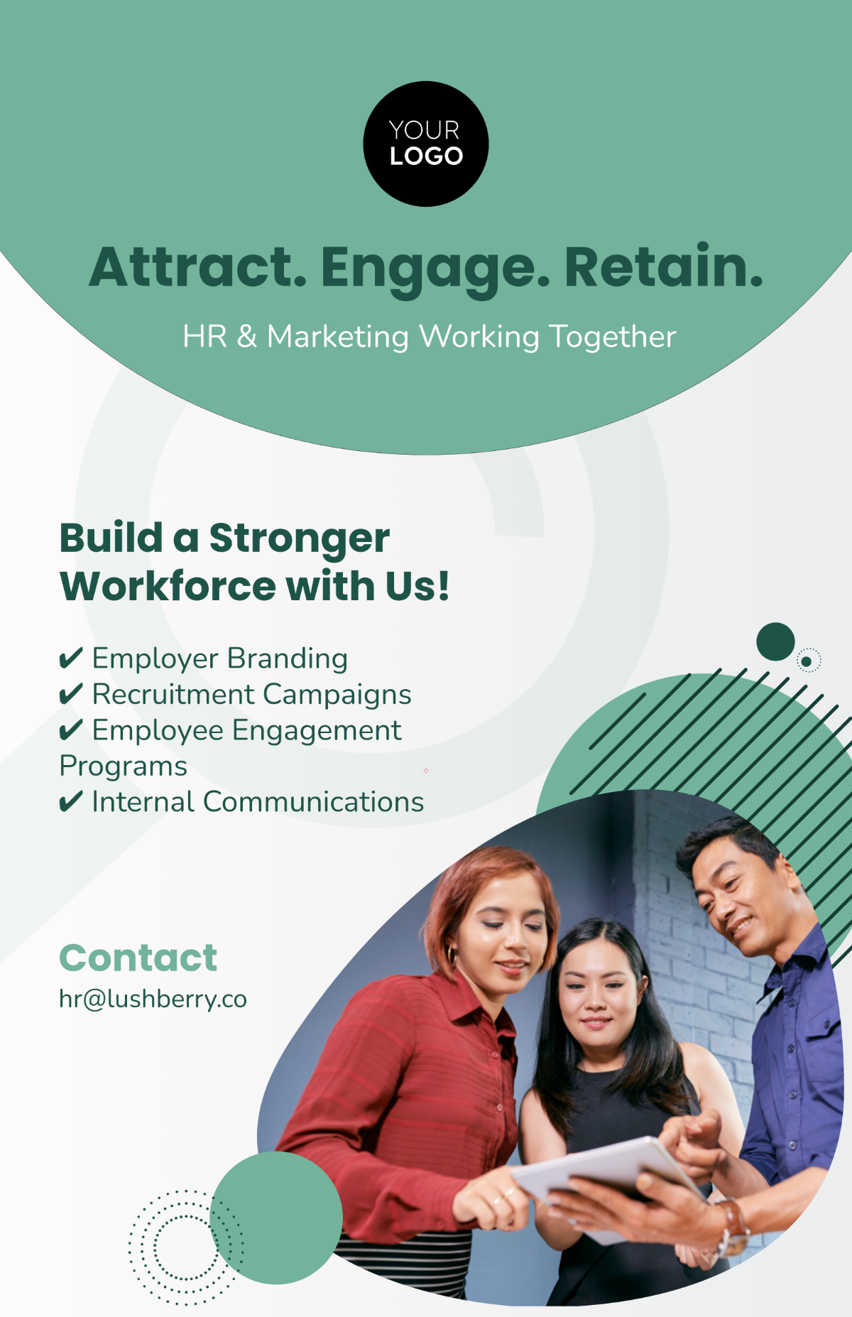 Marketing HR Poster Template