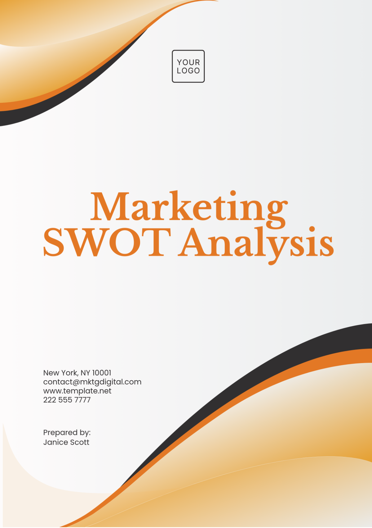 Marketing SWOT Analysis Template