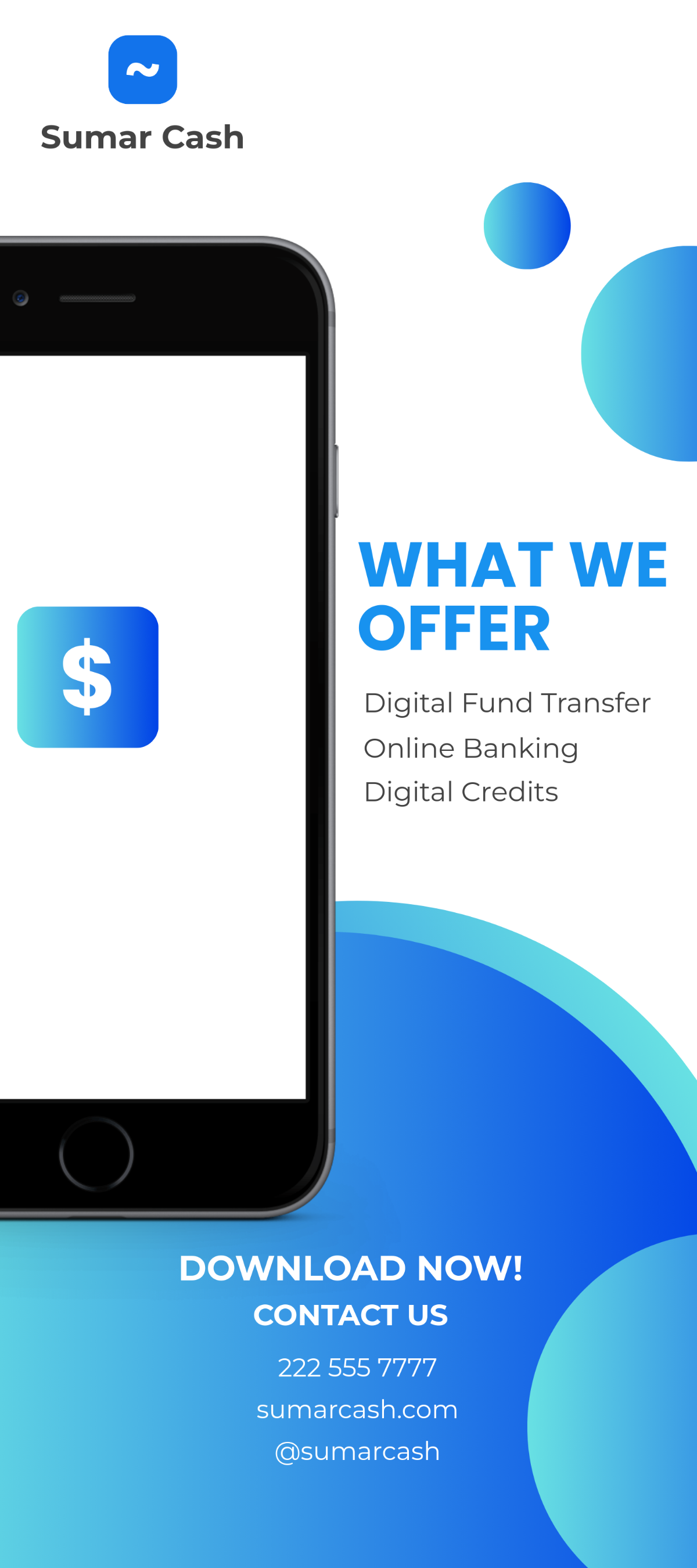 Mobile App Advertising Rack Card Template