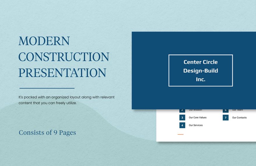 Modern Construction Presentation Template in PowerPoint, Apple Keynote, Google Slides - Download | Template.net