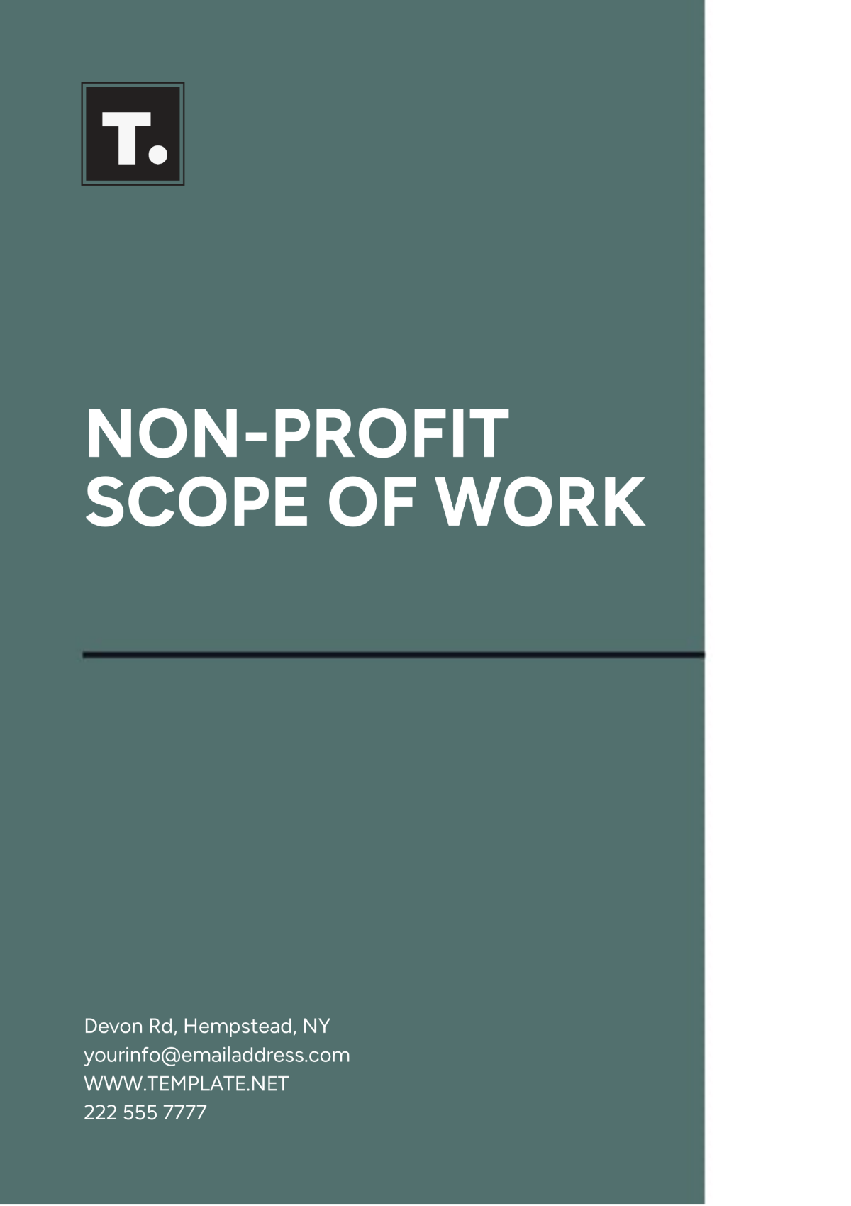 Non-Profit Scope of Work Template