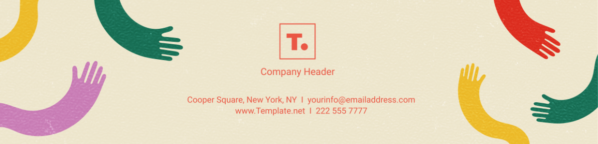 Nonprofit Company Header Template