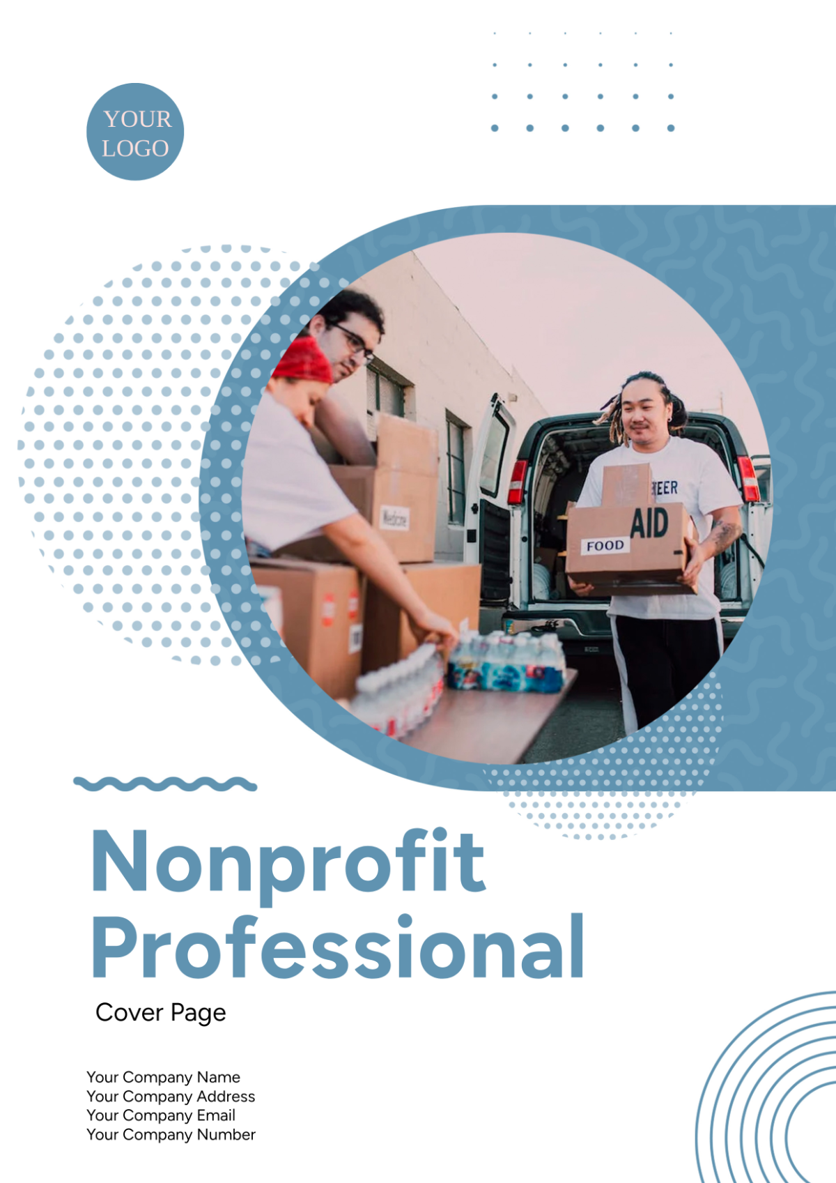 Nonprofit Professional Cover Page Template