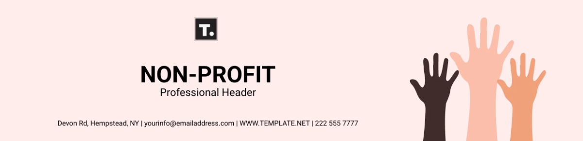 Nonprofit Professional Header Template