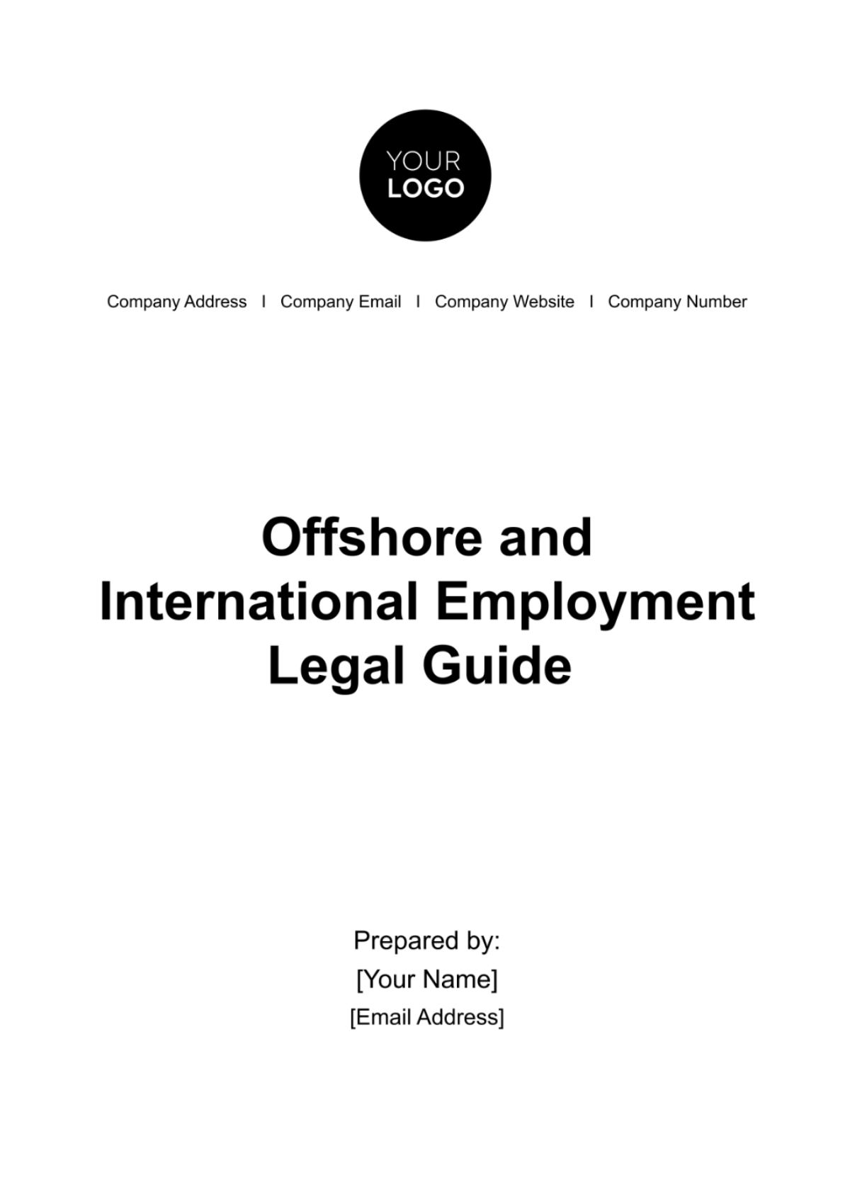 Offshore and International Employment Legal Guide HR Template