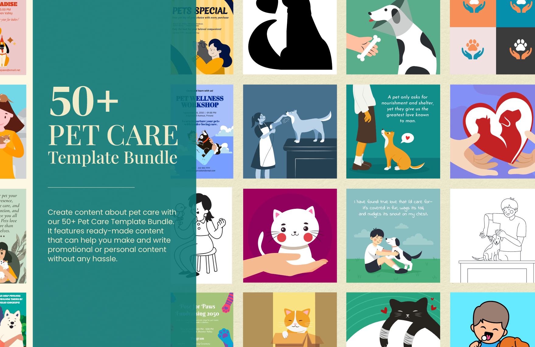 50+ Pet Care Template Bundle in Illustrator, SVG, PNG, Word, PSD, EPS, PDF, JPEG, Google Docs to Download
