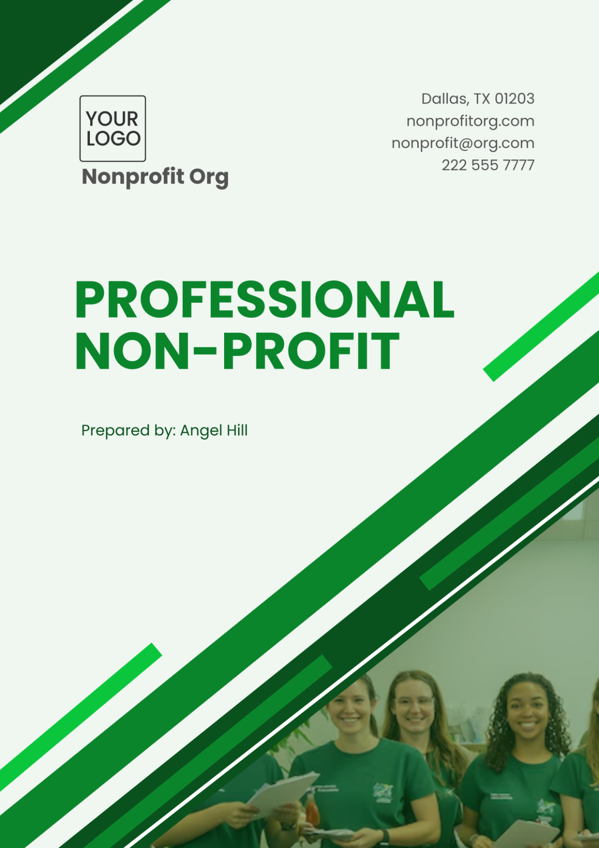 Professional Non-Profit Cover Page Template