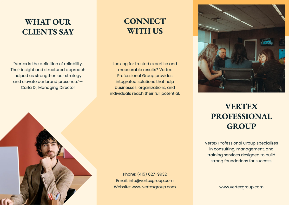Professional Pamphlet Template