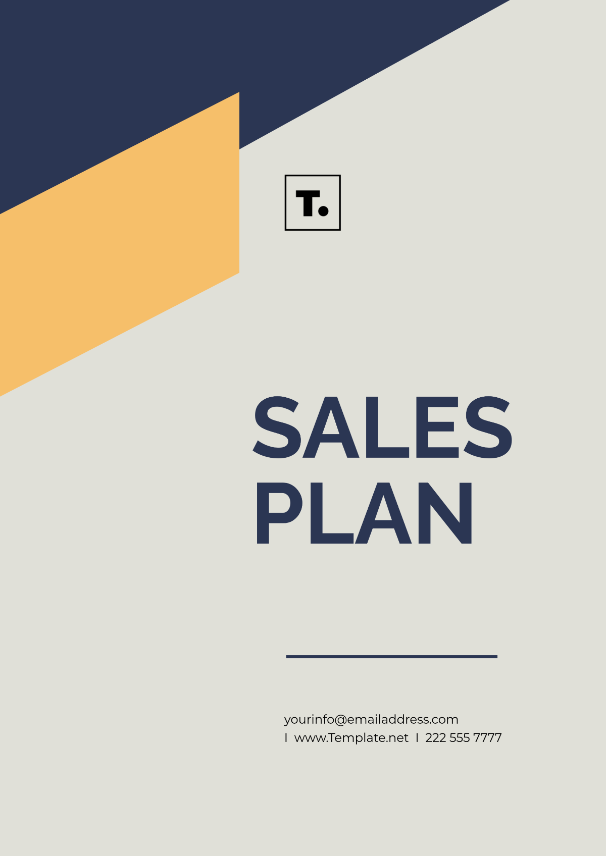 Sales Plan Template