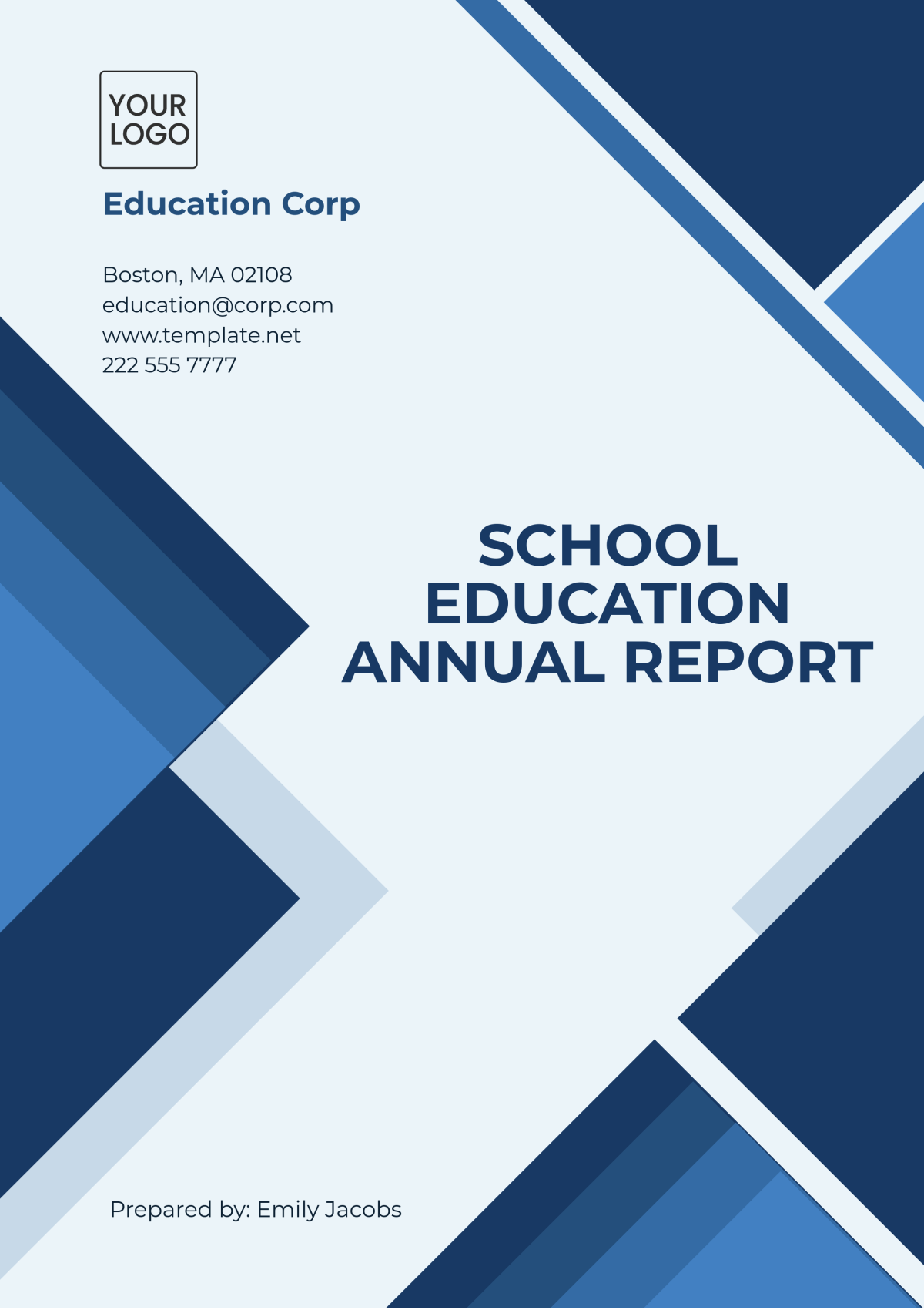 School Education Annual Report Template