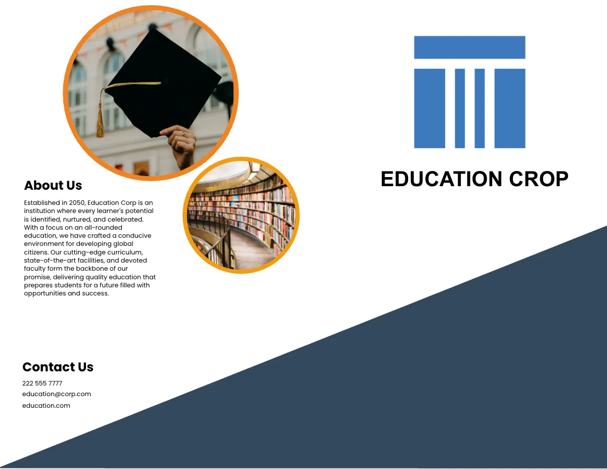 School Marketing and Promotional Brochure Template