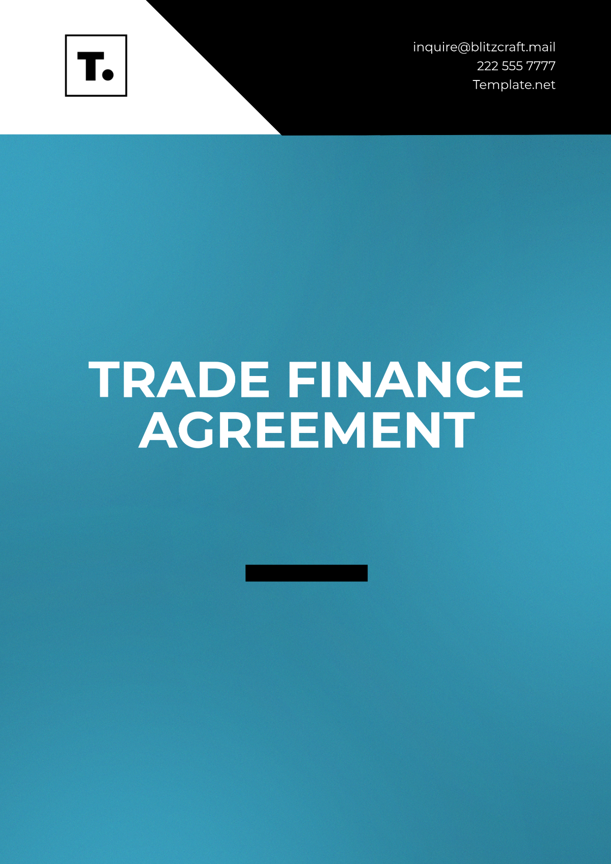 Trade Finance Agreement Template