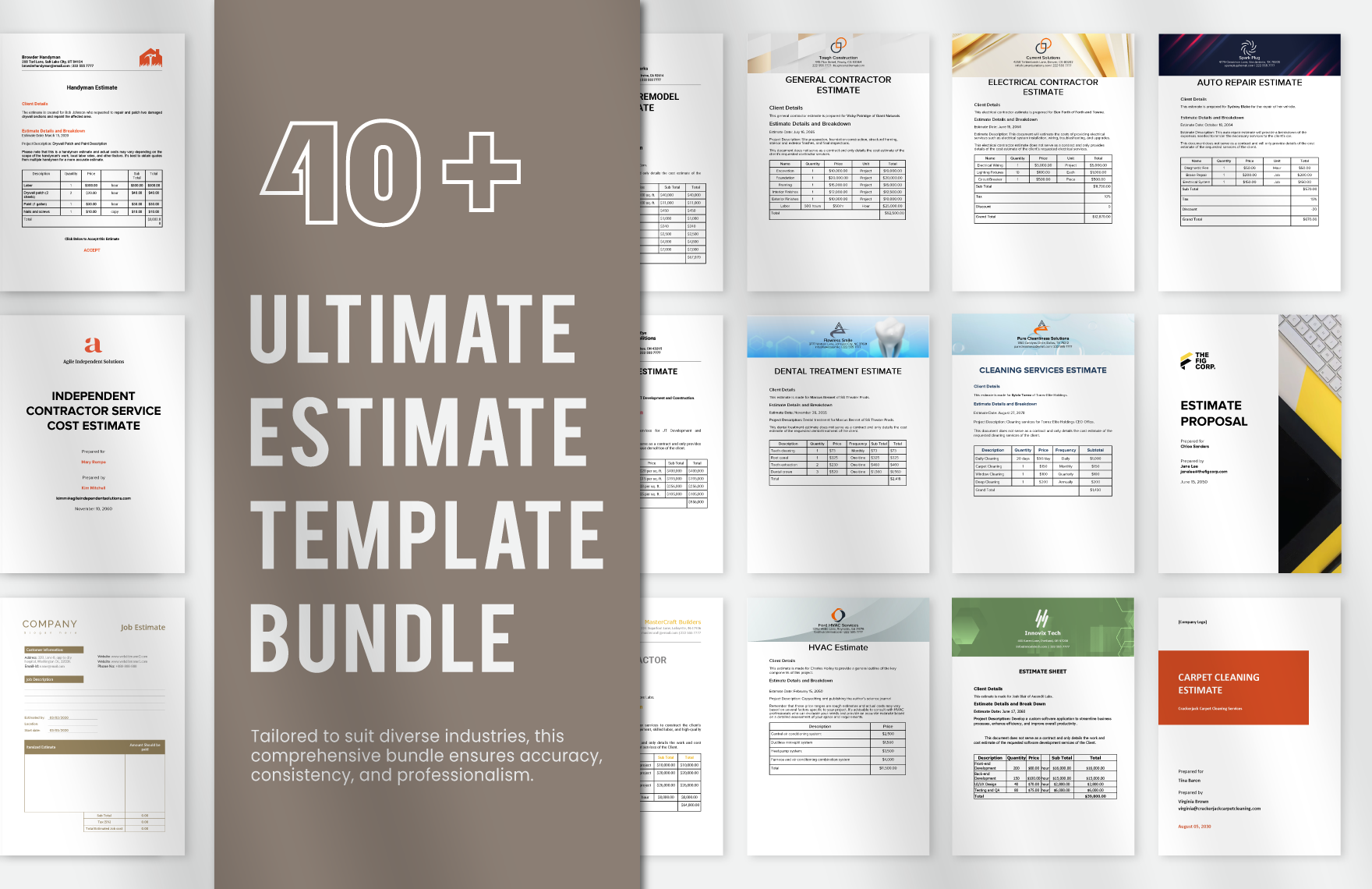 40+ Ultimate Estimate Template Bundle in PDF, Word, Google Docs - Download | Template.net